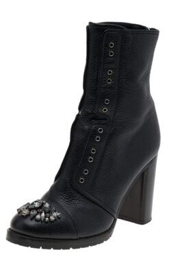 Jimmy Choo Datchet Crystal Leather Boot
